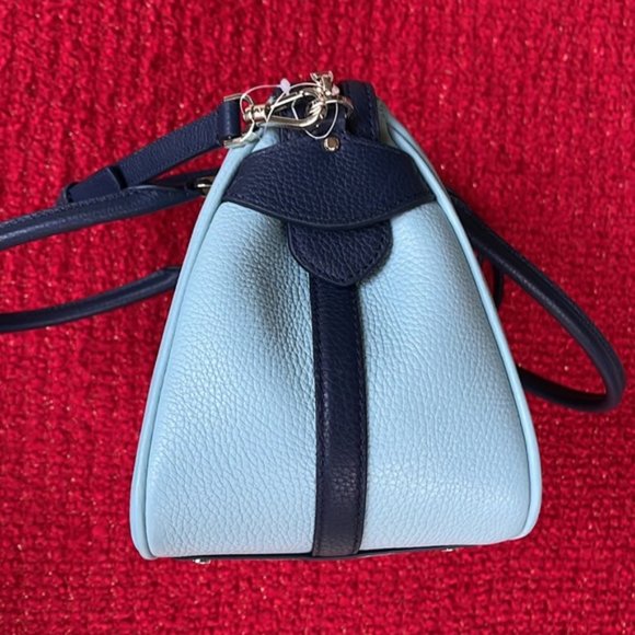 Kate Spade Colorblock Pebbled Leather Mimi Satchel Aphrodite - Picture 5 of 16